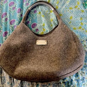 Felt hobo bag.